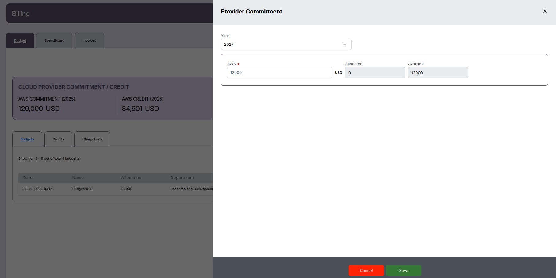Provider Commitment