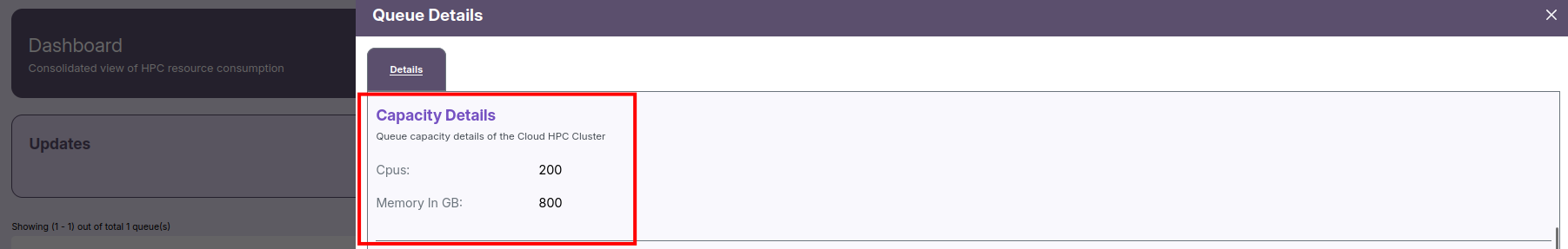 Queue Details