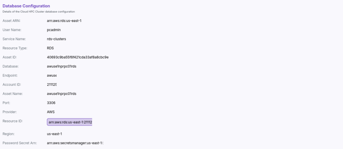 Database Config