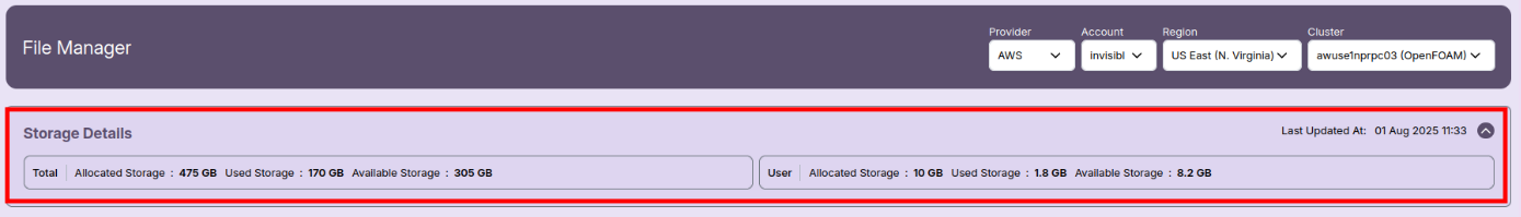 Storage Details