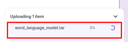 Upload Monitoring