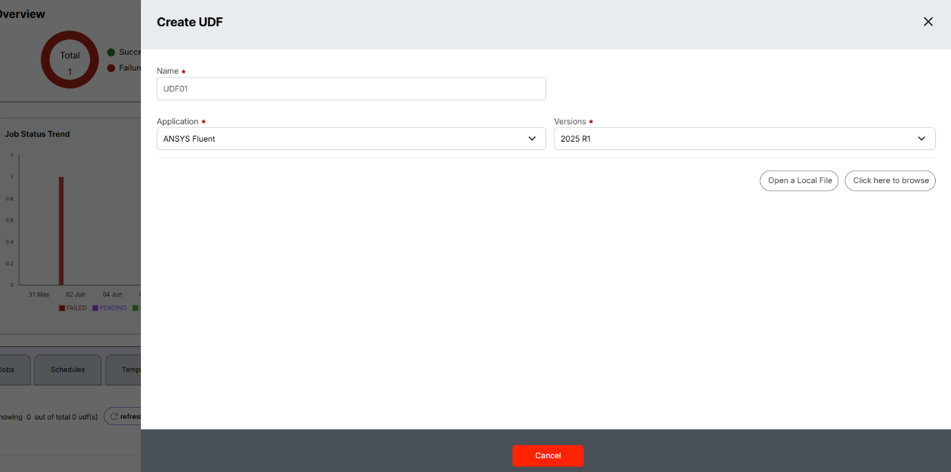 UDF Form