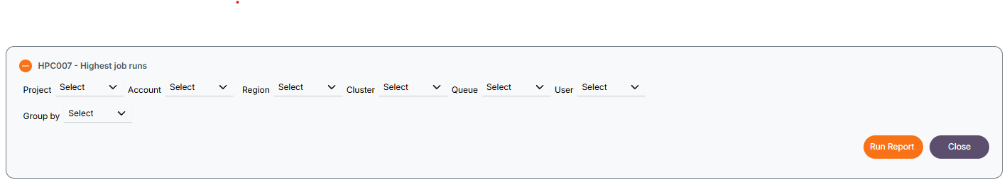 Reports Filter
