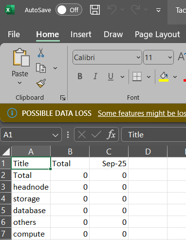 Report Excel File