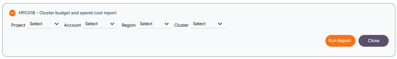 Reports Filter