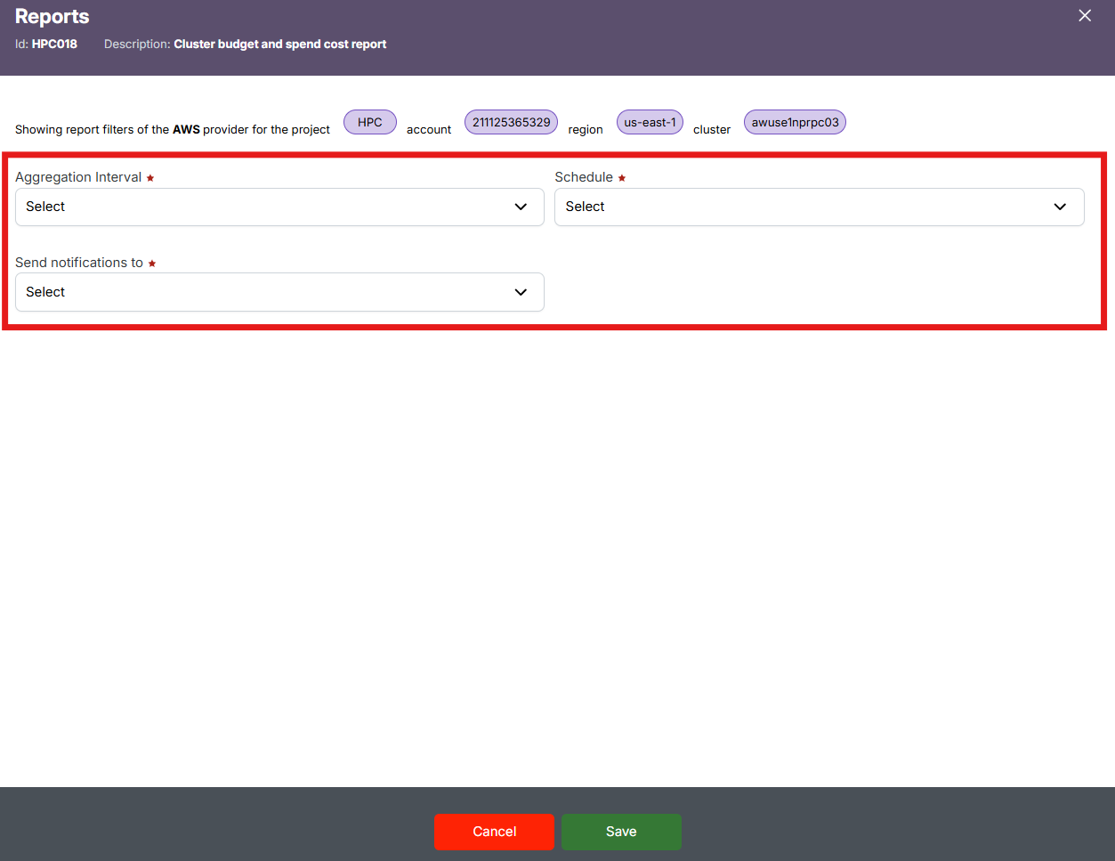 Schedule Page