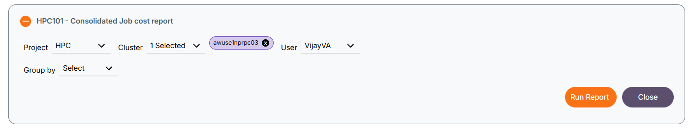 Report Filter Usage