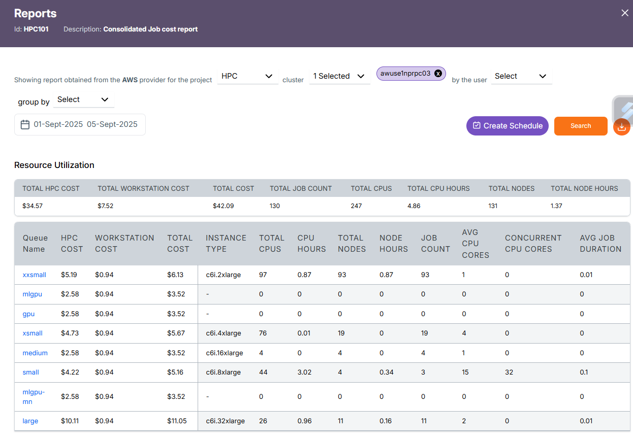 Report Filter Data