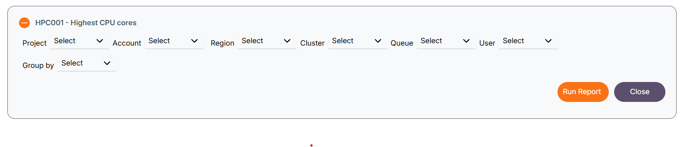 Reports Filter