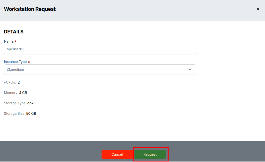 Workstation Request Form