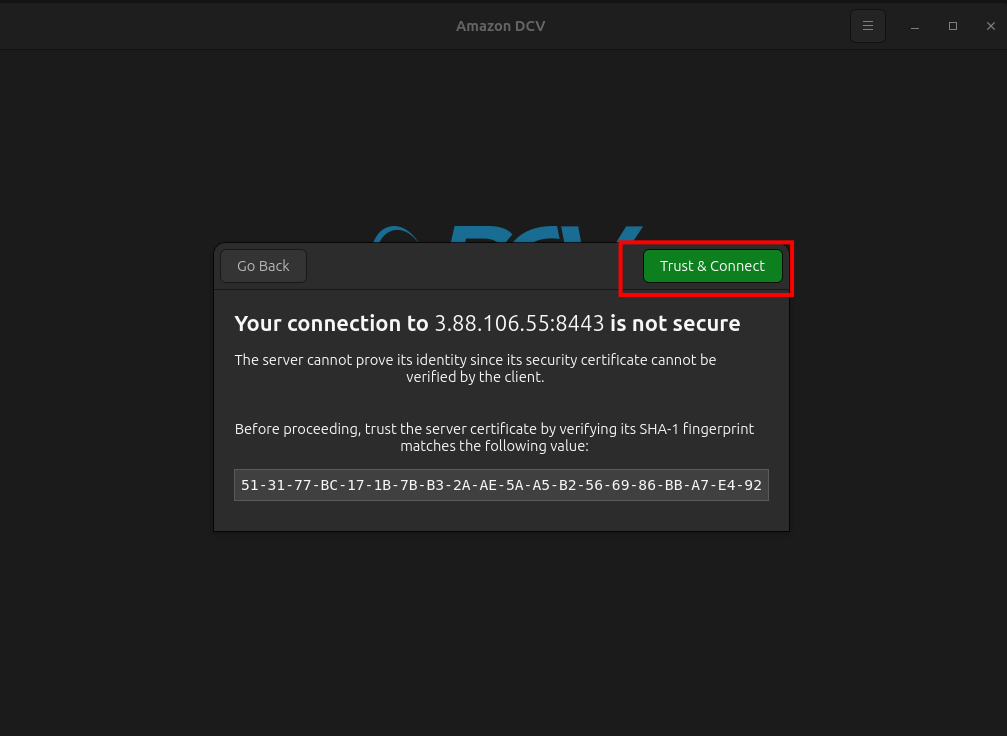Connect Via Client