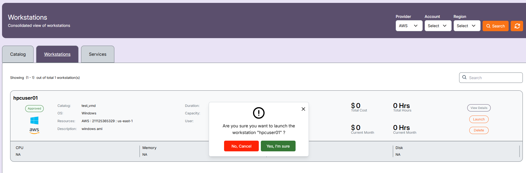 Confirmation Popup